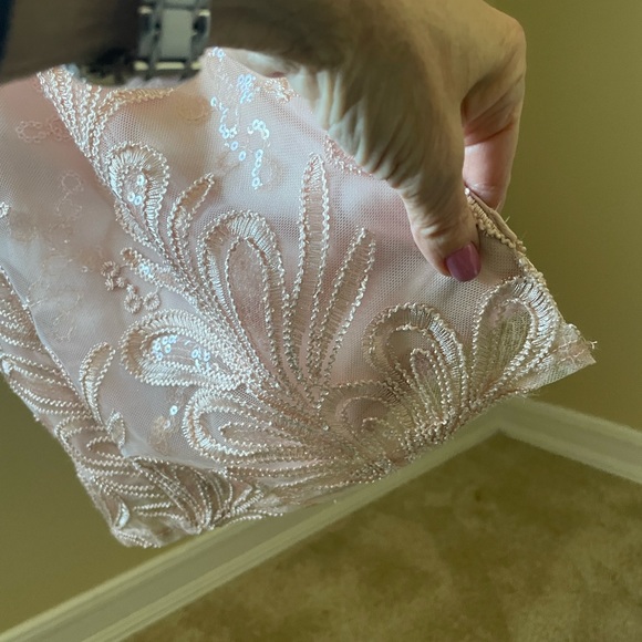 Gorgeous Blush Adrianna Papell Gown. Petite hemline. Mother of the Bride dress. - Picture 15 of 16